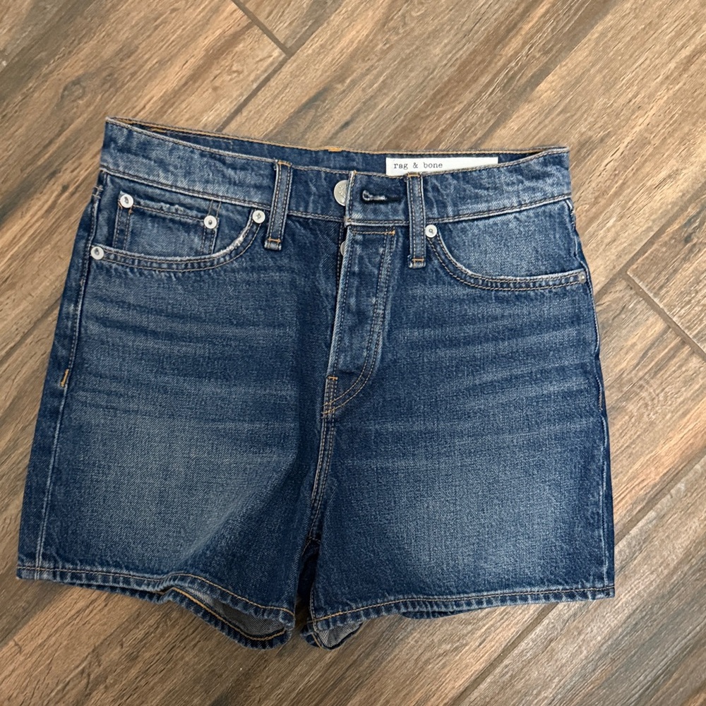 Rag & Bone Dark Blue Jean Shorts